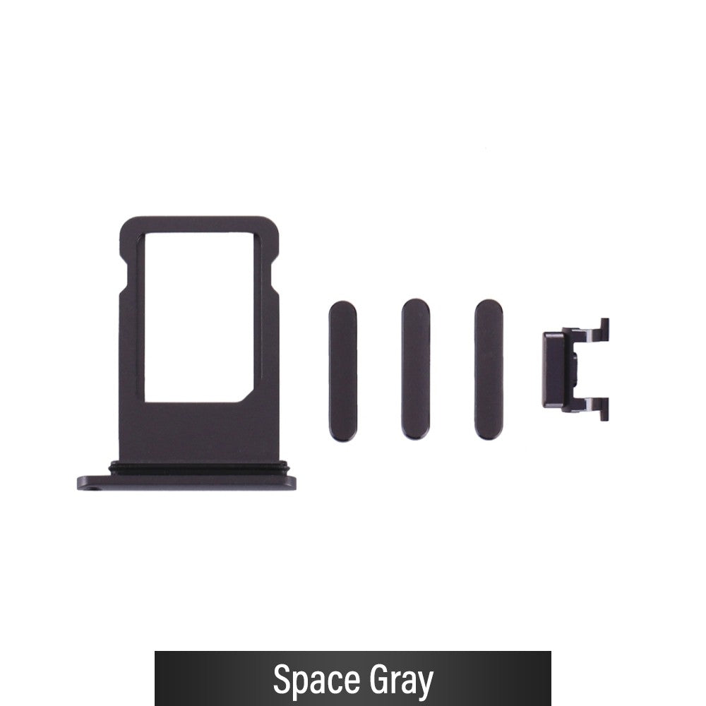 SIM Card Tray and Side Button for iPhone 8 / SE (2020)-Space Gray SIM Card Tray and Side Button for iPhone 8 / SE (2020)-Space Gray